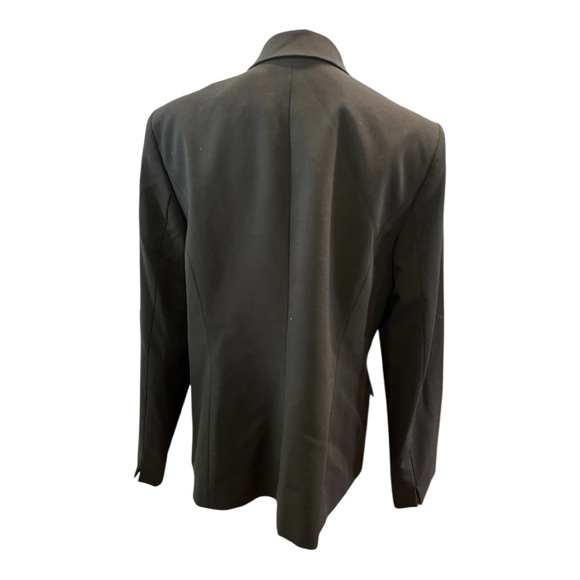 Calvin Klein Black Blazer Women’s Size 14 – Classic Single Button Suit Jacket - Picture 5 of 7